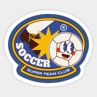 Super Soccer Badge Sticker